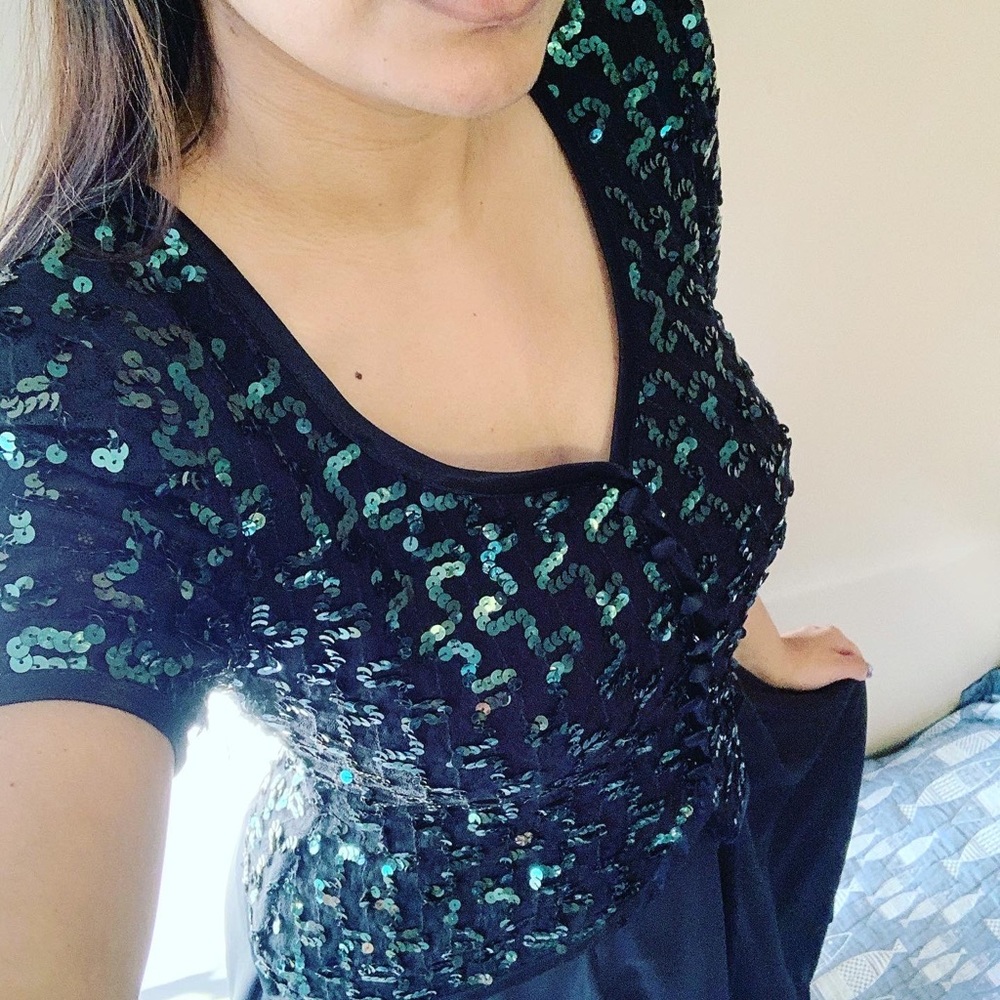 Lanz Vintage Sequin Dress‎